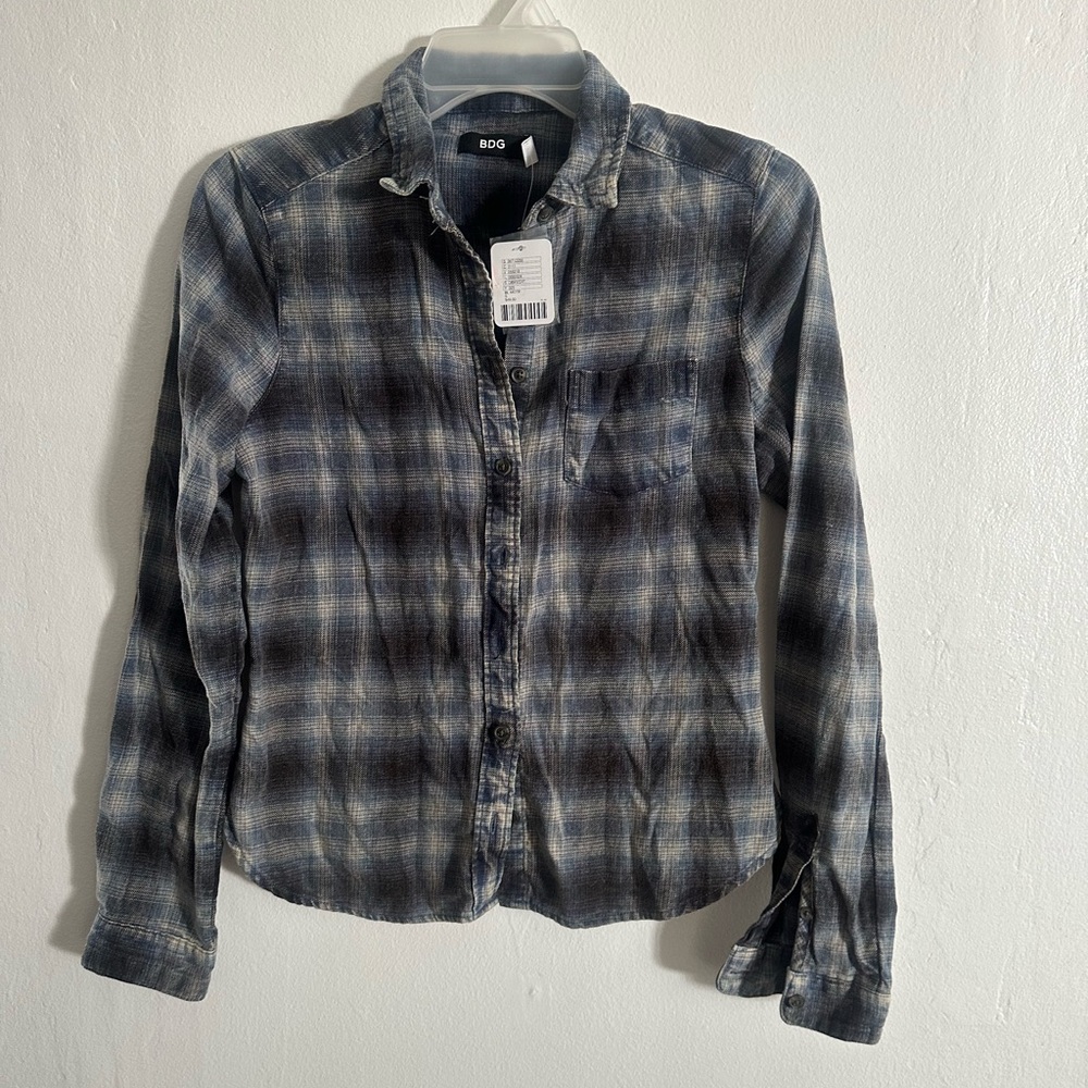 NWT Urban Outfitters BDG Plaid Flannel Shirt Small Soft Cotton Grunge 90s  Cozy